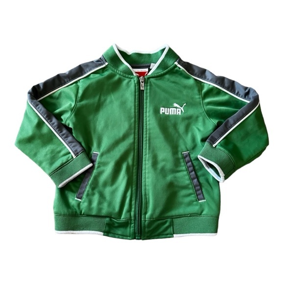 Puma toddler baby‎ green jacket athletic 2t - Picture 1 of 4